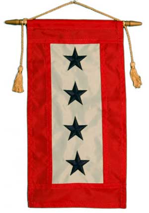 4 Blue Stars Flag