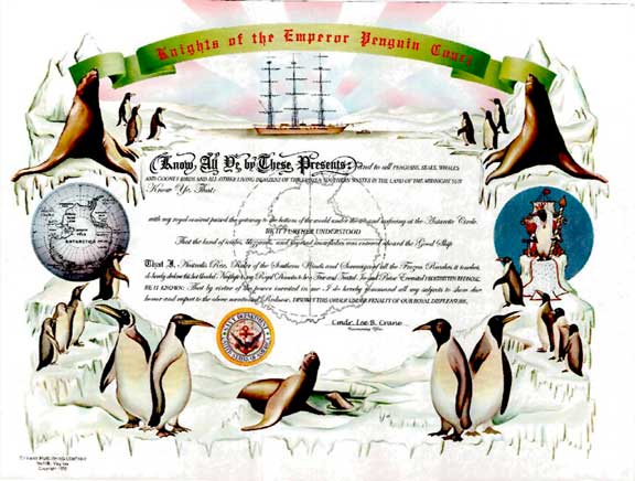 RED NOSE - certificate Used with permission. These certificates may be purchased from Tiffany Publishing Company. https://certificatesbytiffany.com