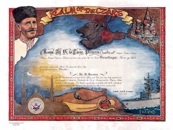 REALM OF THE CZARS - certificate Used with permission. These certificates may be purchased from Tiffany Publishing Company. https://certificatesbytiffany.com